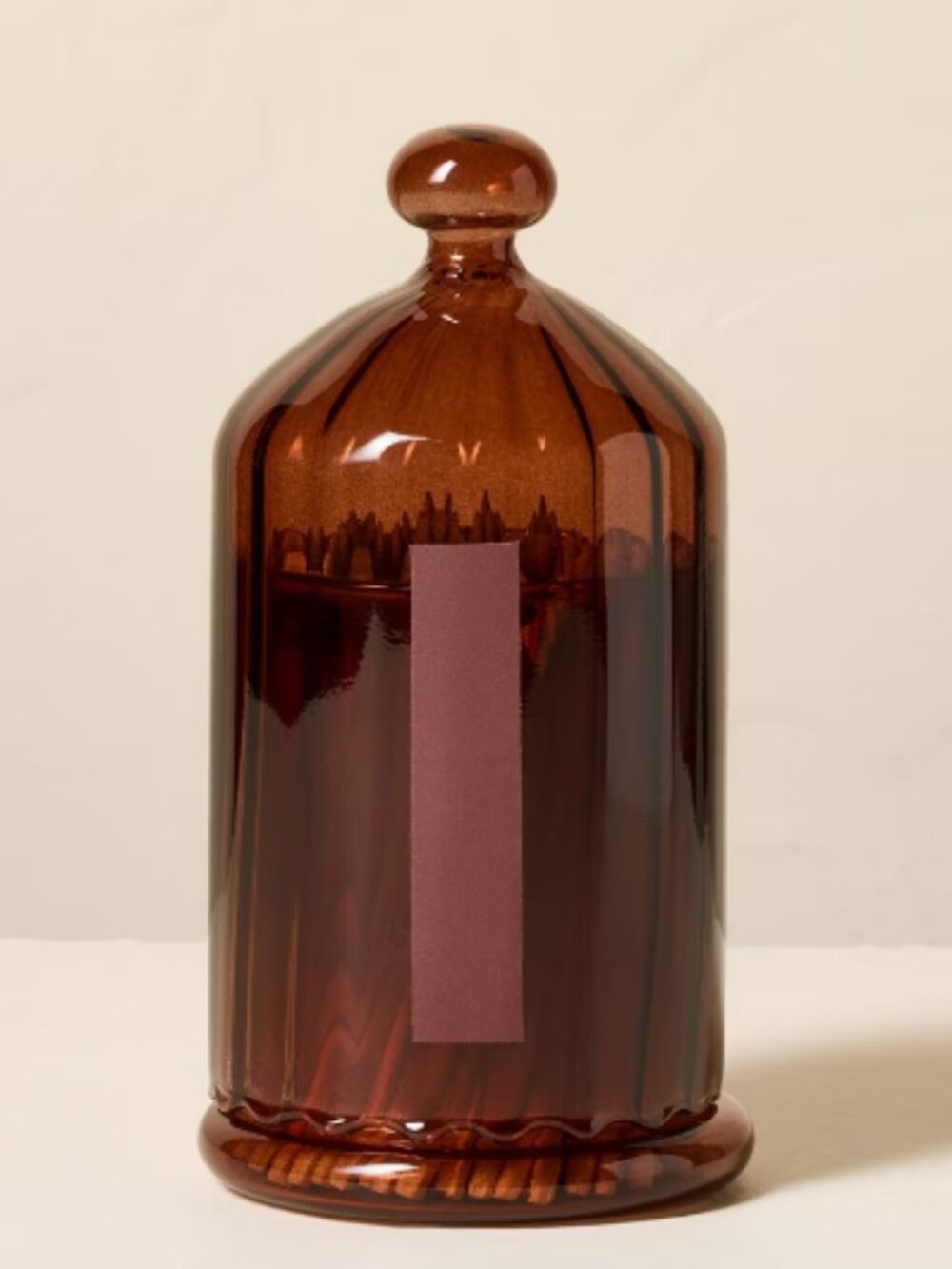 Ribbed Glass Cloches with Matches Brown - Hearth & Hand™ with Magnolia